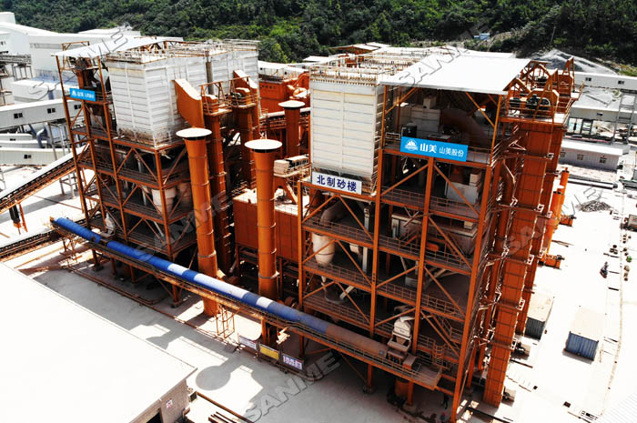 中電建安徽池州長(zhǎng)九(神山)時(shí)產(chǎn)800噸精品樓站式機(jī)制砂生產(chǎn)線(xiàn)