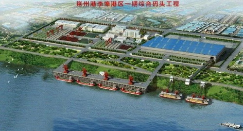 湖北一永久性砂石集并中心建成，總投資約2.5億元，年設(shè)計吞吐量360萬噸