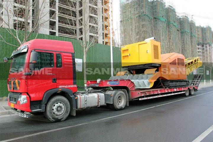 顛覆傳統(tǒng)裝車方式，山美履帶式取料機(jī)助您實(shí)現(xiàn)降本增效、節(jié)能減排！