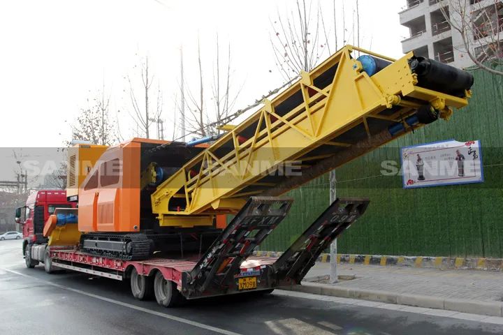 顛覆傳統(tǒng)裝車方式，山美履帶式取料機(jī)助您實(shí)現(xiàn)降本增效、節(jié)能減排！